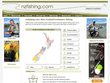 Tablet Screenshot of nzfishing.com